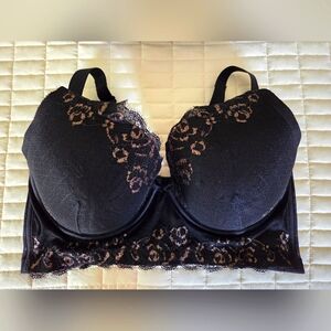 Ladies 42DD black with gold bra